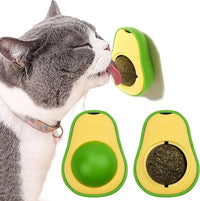 Avocado-Shaped Cat Toy with Catnip | Interactive Rotatebale Catnip Toy for Chewing & Teething Edible Licking, Playtime & Stress Relief | Durable & Safe for Cats/Kittens, Persian Cat