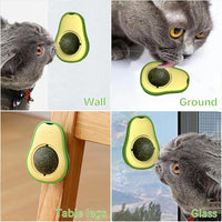 Avocado-Shaped Cat Toy with Catnip | Interactive Rotatebale Catnip Toy for Chewing & Teething Edible Licking, Playtime & Stress Relief | Durable & Safe for Cats/Kittens, Persian Cat
