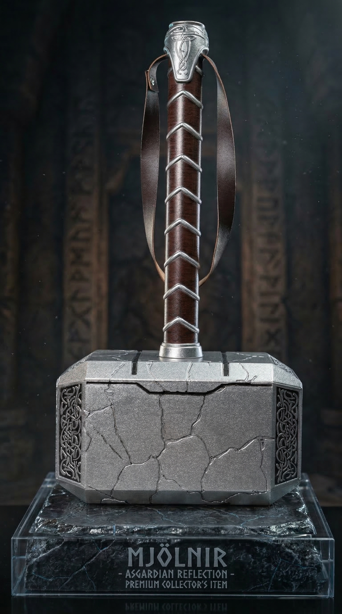 Thor Mjolnir Hammer Replica - Asgardian Reflection Premium Collector’s Item (45Cm)