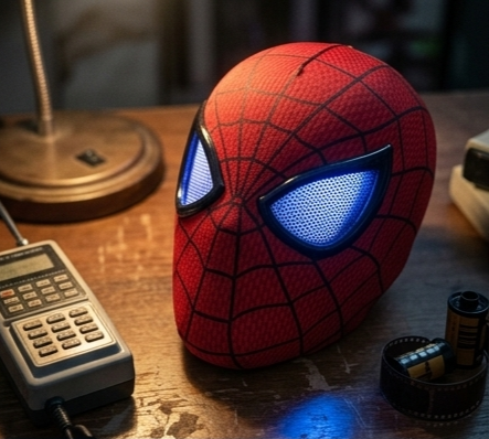Spiderman mask with LED, RING CONTROL