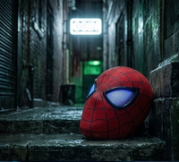 Spiderman mask with LED, RING CONTROL