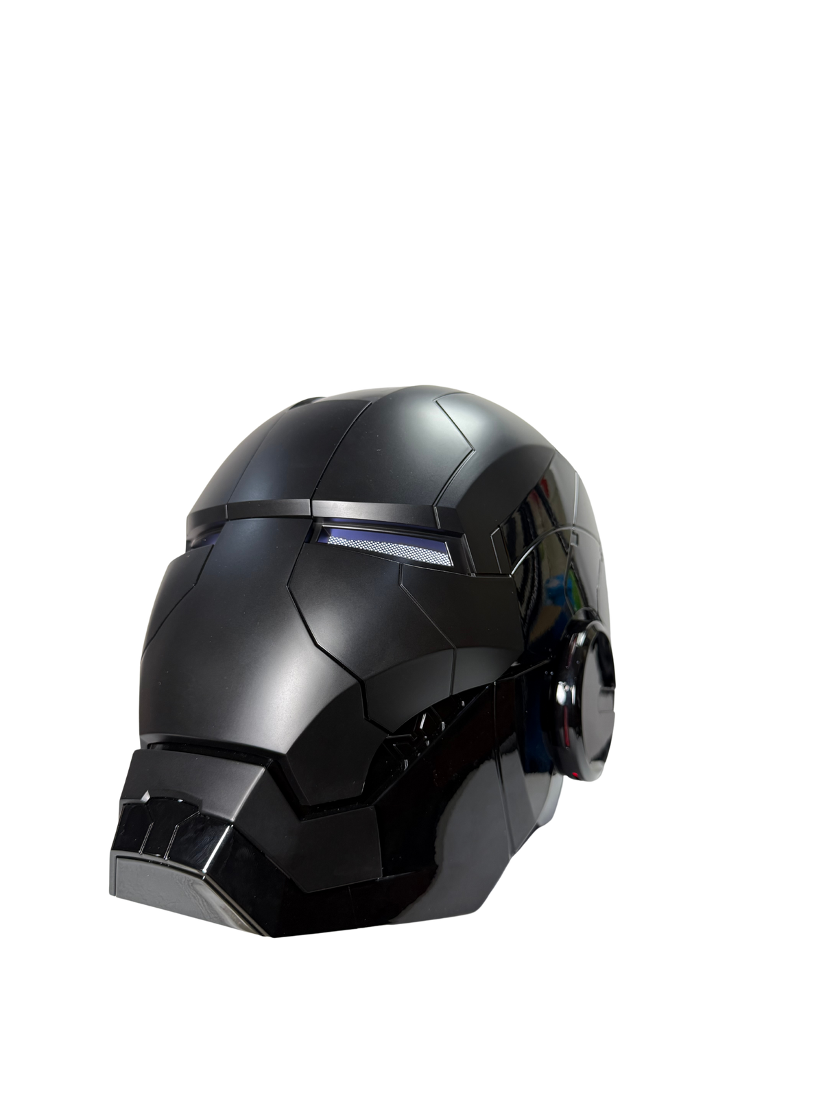 Iron Man Mark V Helmet with Fully Automatic | Black Electronic Cosplay Helmet | Marvel Collectible