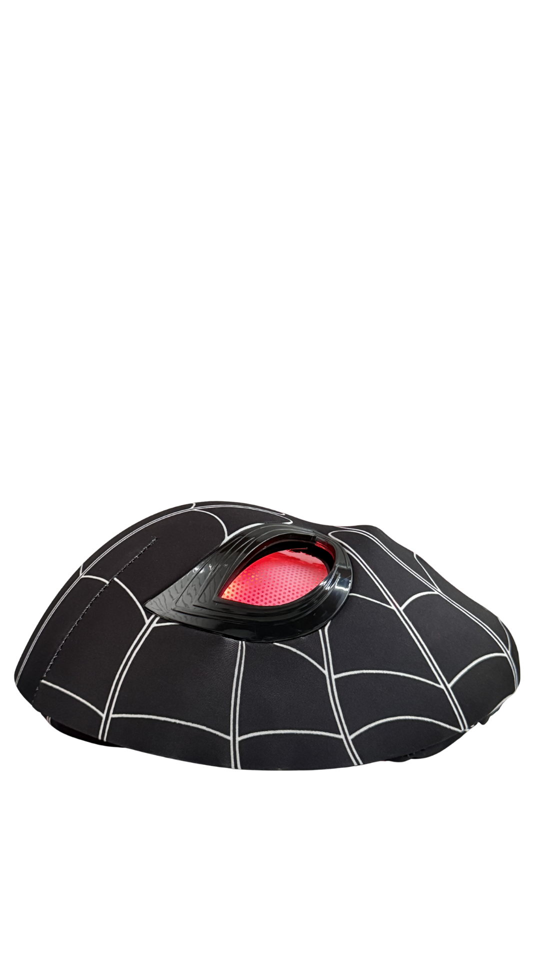 Black Spider-Man LED Mask with Glowing Red Eyes – Premium (30Cm)