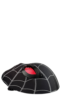Black Spider-Man LED Mask with Glowing Red Eyes – Premium (30Cm)