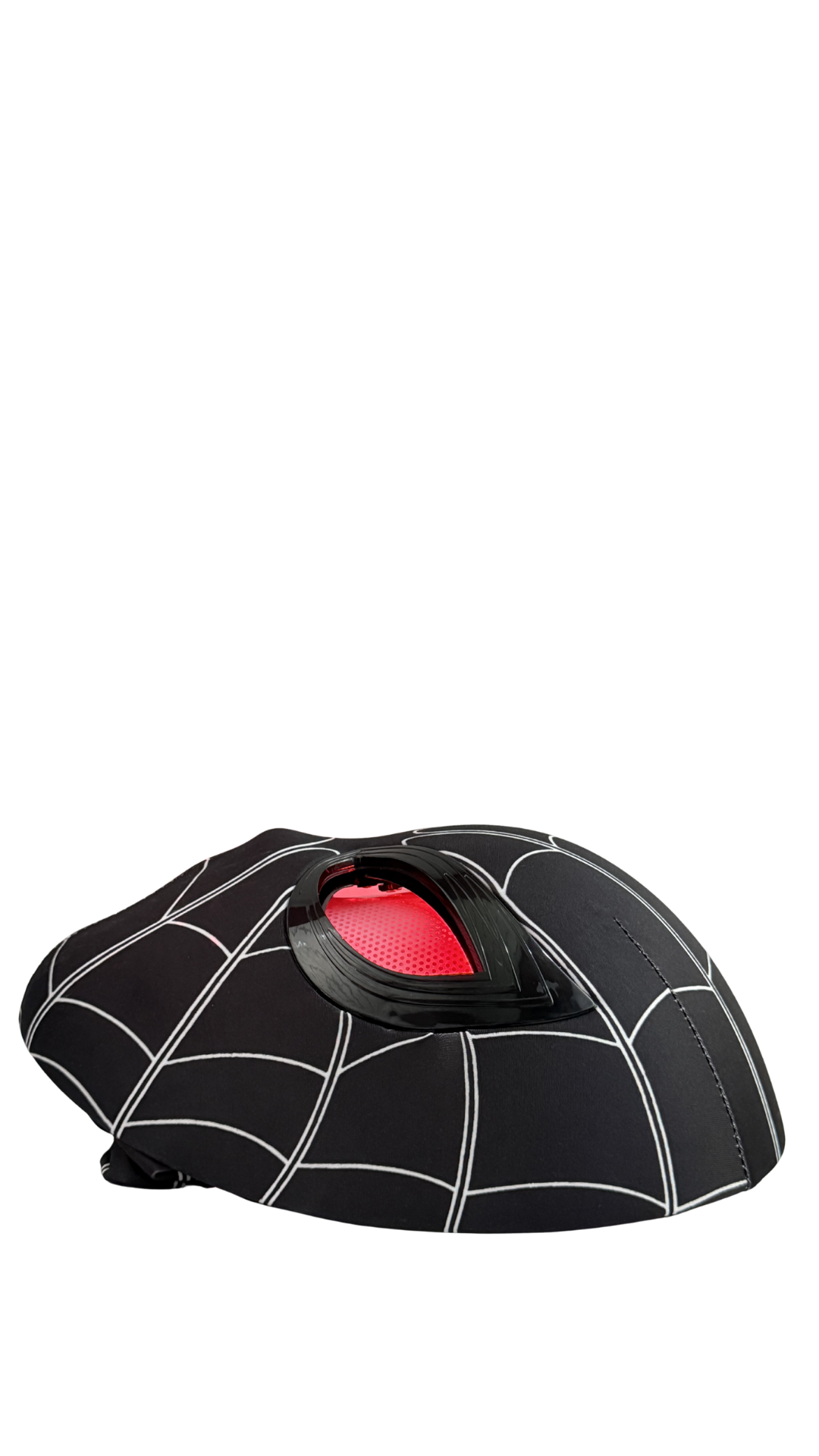 Black Spider-Man LED Mask with Glowing Red Eyes – Premium (30Cm)